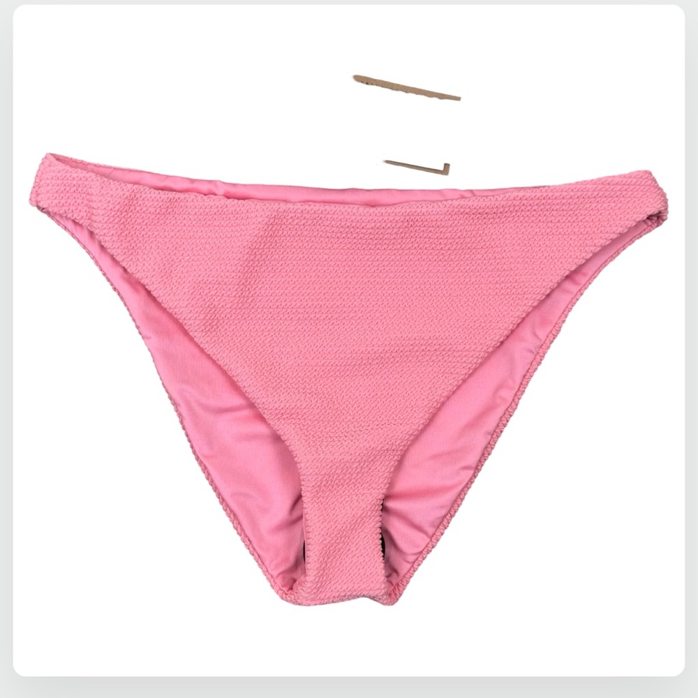 NWT Volcom So Current Skimpy Paradise Pink Bikini Swimsuit Bottom Medium